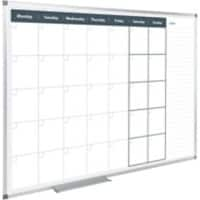 Magnetisches Whiteboard Magnetisch Eckhalterung 90 (B) x 60 (H) cm Metall Weiss