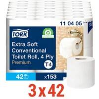 Tork Premium Toilettenpapier Weiss Papier 126 Rollen à 153 Blatt