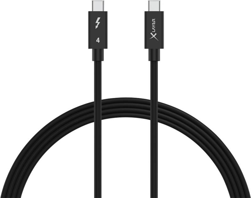 XLayer Kabel USB-C-Stecker-zu-USB-C-Stecker Schwarz 1 m