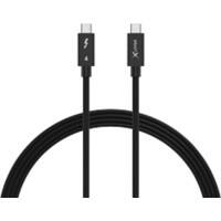 XLayer Kabel USB-C-Stecker-zu-USB-C-Stecker Schwarz 1 m