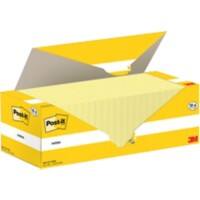 Notes adhésives Post-it 76 x 76 mm Jaune canari 24 blocs de 100 feuilles Pack économique 18+6 GRATUITS