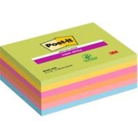 Notes Super Sticky Post-it 203 x 153 mm Assortiment 6 blocs de 45 feuilles