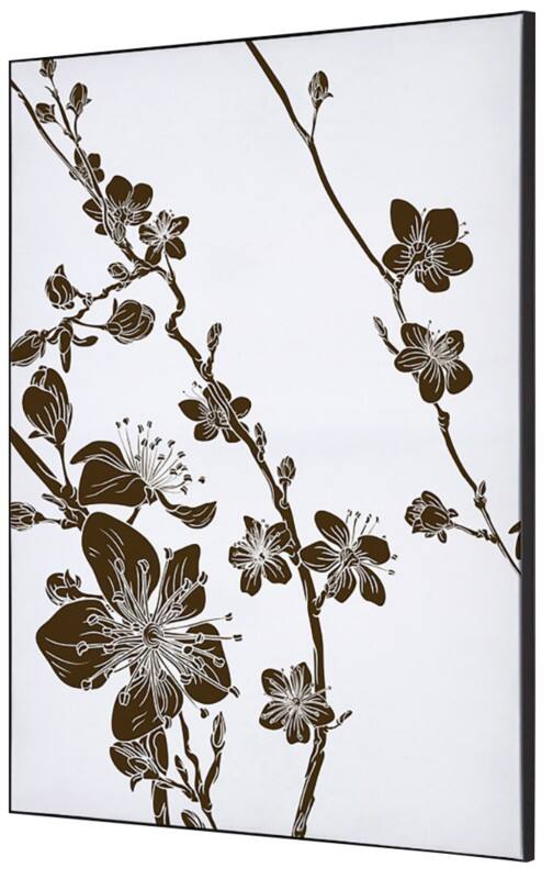 Cadre tissu SHOWDOWN Japanese Blossom Multicolore Aluminium