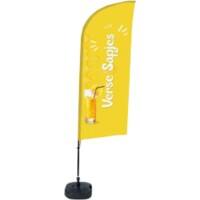 Drapeau publicitaire SHOWDOWN Fresh Juice Droit 330 x 89 cm Simple face Aluminium