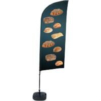 Drapeau publicitaire SHOWDOWN Bread Droit 330 x 89 cm Simple face Aluminium