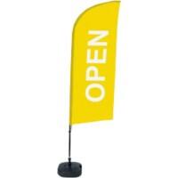 Drapeau publicitaire SHOWDOWN Open Droit 330 x 89 cm Simple face Aluminium