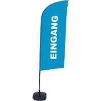 Drapeau publicitaire SHOWDOWN Entrance Droit Bleu 330 x 89 cm Simple Aluminium