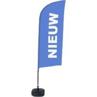 Drapeau publicitaire SHOWDOWN New Droit 330 x 89 cm Simple face Aluminium
