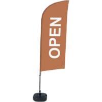 Drapeau publicitaire SHOWDOWN Open Droit 330 x 89 cm Simple Aluminium