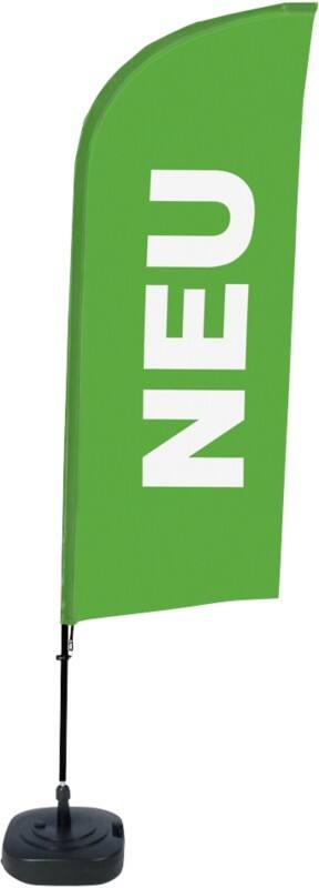 Drapeau publicitaire SHOWDOWN New Droit 330 x 89 cm Simple face Aluminium