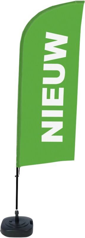 Drapeau publicitaire SHOWDOWN New Droit 330 x 89 cm Simple face Aluminium