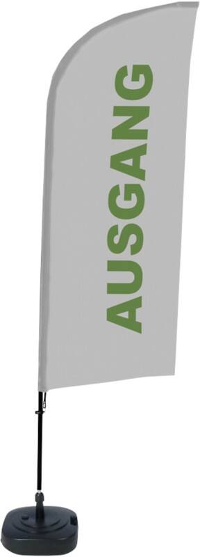 Drapeau publicitaire SHOWDOWN Exit Droit 330 x 89 cm Simple face Aluminium