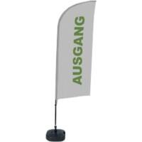 Drapeau publicitaire SHOWDOWN Open Droit Gris 330 x 89 cm Simple Aluminium