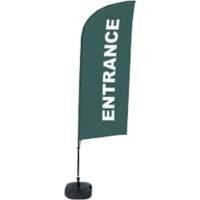 Drapeau publicitaire SHOWDOWN Entrance Droit Gris 330 x 89 cm Simple Aluminium