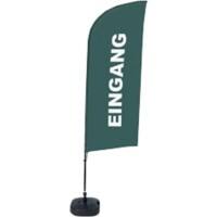 SHOWDOWN Eingang Windform Strandflagge 330 x 89 cm Einseitig Aluminium