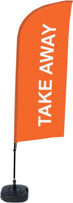 SHOWDOWN Take Away Windform Strandflagge 330 x 89 cm Einseitig Aluminium