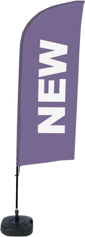 Drapeau publicitaire SHOWDOWN New Droit 330 x 89 cm Simple face Aluminium