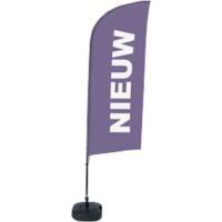 Drapeau publicitaire SHOWDOWN New Droit 330 x 89 cm Simple face Aluminium