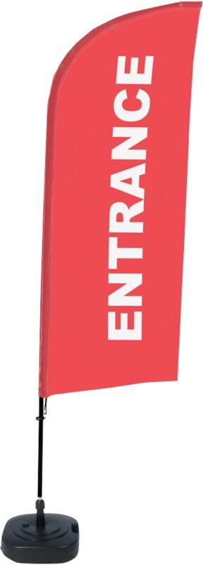 Drapeau publicitaire SHOWDOWN Entrance Droit 330 x 89 cm Simple face Aluminium