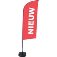 Drapeau publicitaire SHOWDOWN New Droit 330 x 89 cm Simple face Aluminium