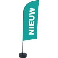 Drapeau publicitaire SHOWDOWN New Droit 330 x 89 cm Simple face Aluminium
