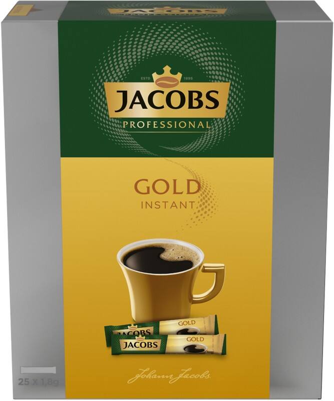 Jacobs Gold Löslicher Kaffee Sachets Löslicher 25 Stück à 1.8 g