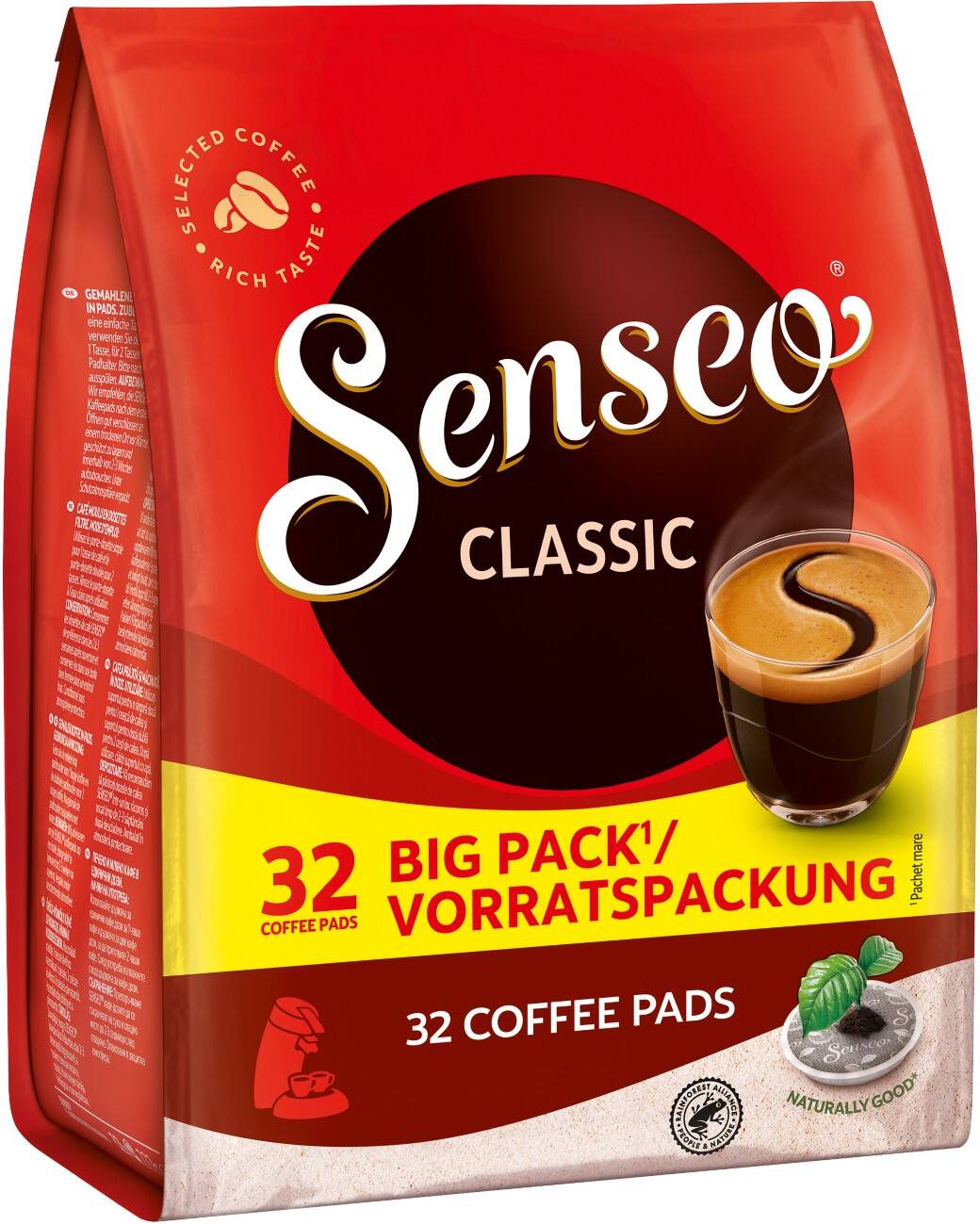 Senseo Classic Kaffeepads 32 Stück 222 g