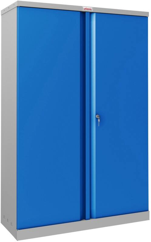 Armoire à portes battantes Phoenix SCL Series Acier 3 étagères 915 x 370 x 1400 mm Bleu, gris