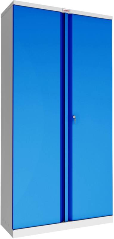 Armoire à portes battantes Phoenix SCL Series Acier 4 étagères 915 x 370 x 1830 mm Bleu, gris