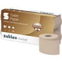 Satino PureSoft Toilettenpapier 2-lagig 66540 8 Rollen à 250 Blatt