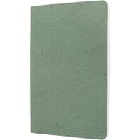 Cahier Sigel ReUp A5 Ligné Adhésif Reliure latérale Coques de grains de café Couverture souple Vert Sans perforation 100 pages