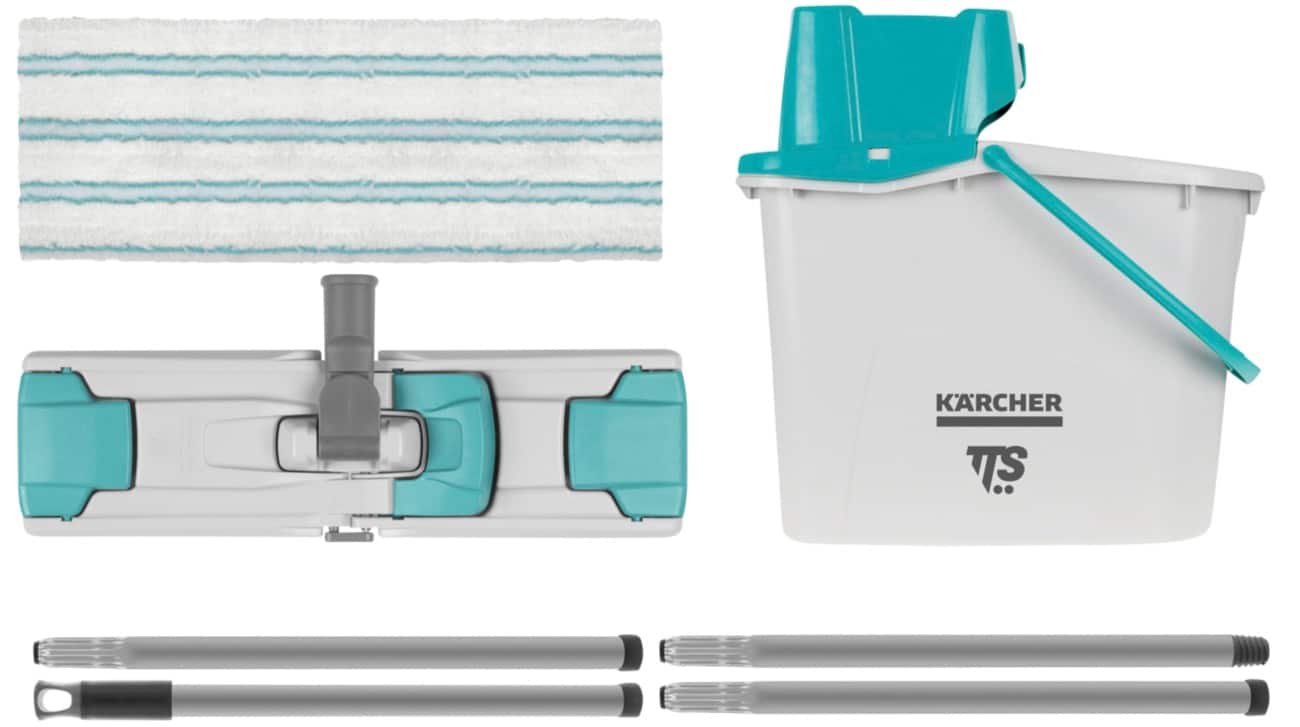 Kit de démarrage pour balai à franges Kärcher Uni 15 x 35 x 140 cm Gris 4 unités