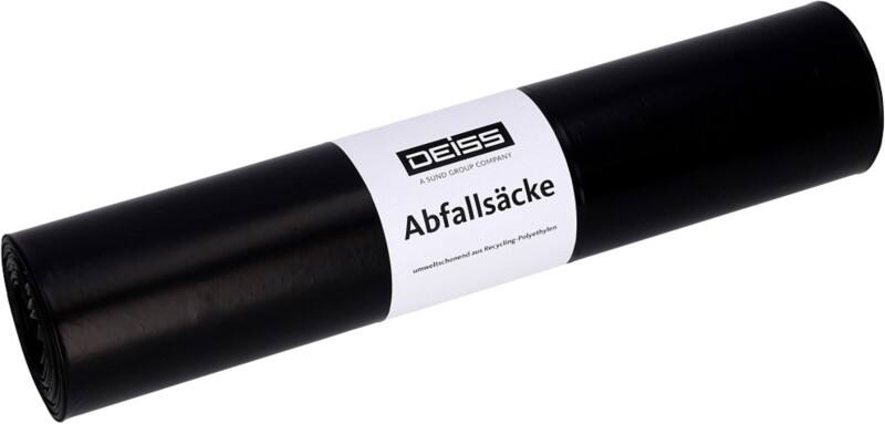 Sac-poubelle DEISS 60 L Noir 20 unités