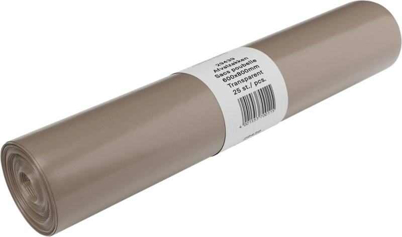 Sac-poubelle DEISS 60 L Transparent 25 unités