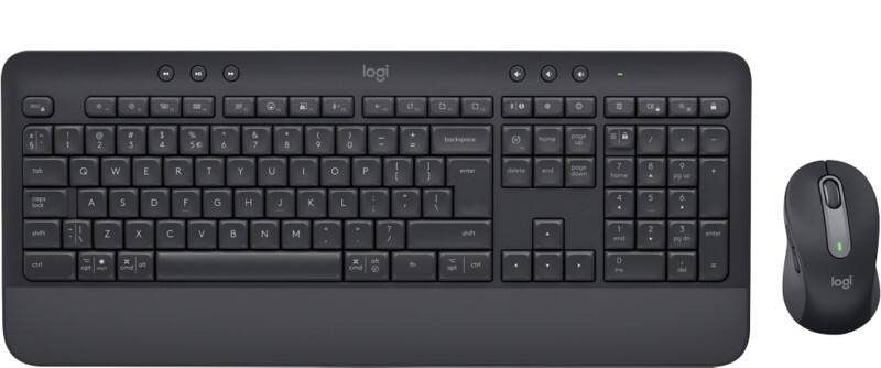 Logitech Business Keyboard und Maus Kabellos QWERTZ mit Bluetooth Graphit MK650