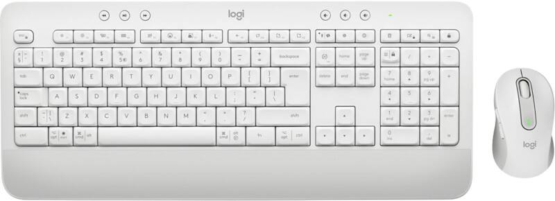 Logitech Business Keyboard und Maus Kabellos QWERTZ mit Bluetooth Weiß MK650