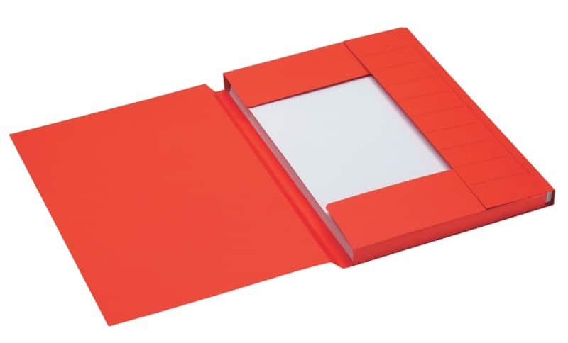 Djois Secolor Aktenmappe 3 Laschen 3182115 A4 Rot Karton