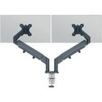 Bras double pour moniteur à faible encombrement Leitz Ergo 6537 ergonomique et taille réglable jusqu'à 32" 1005 x 114 x 594 mm gris