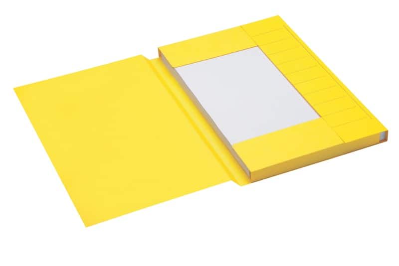 Chemise à 3 rabats Jalema Secolor Foolscap Jaune Carton