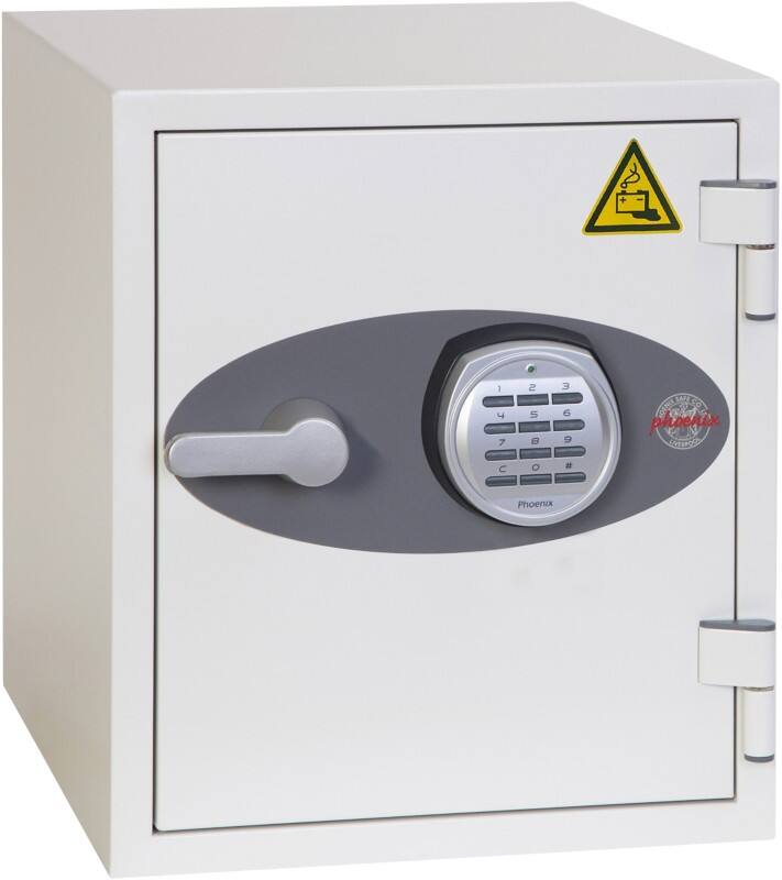 Phoenix Batterie Titan Tresor Elektronikschloss 25 L BS1282E Weiss