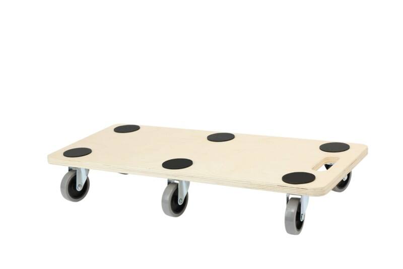 Base de roulettes Viking Realspace Rectangulaire Brun clair 680 x 290 x 110 mm