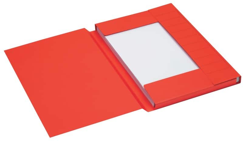 Chemise à 3 rabats Jalema Secolor Foolscap Rouge Carton