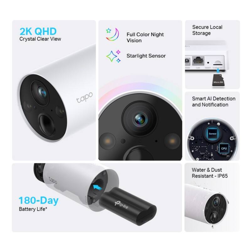 Caméra de vidéosurveillance TP-LINK Smart Wire-Free