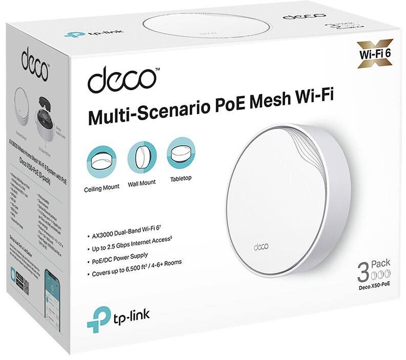 TP-LINK AX3000 Mesh-WLAN-System 3er Pack für das ganze Haus