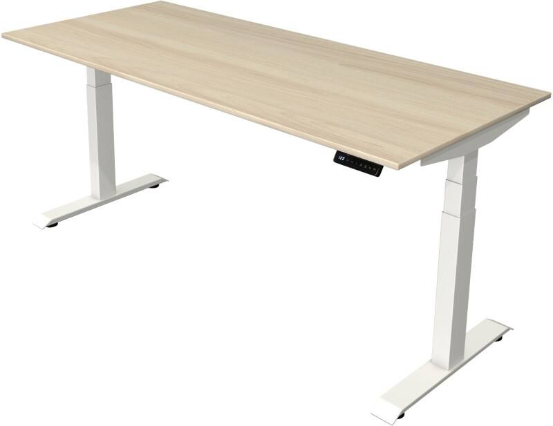 Kerkmann Elektronisch Höhenverstellbar Sitz-Stehschreibtisch Ahorn T-Fuß 1.800 (B) x 800 (T) x 1.290 (H) mm Metall, Holz