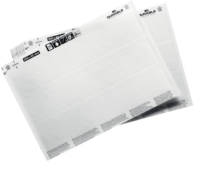 Planche d'insertion DURABLE 809902 20 (L) x 3,7 (H) cm 809902 60 Unités