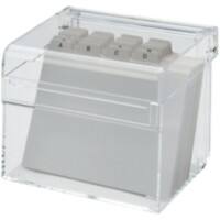 Maul Karteikasten DIN A7/BF Acryl Transparent