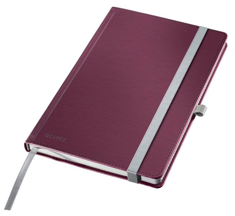 Leitz Style Notebook A5 quadrillé avec couverture rigide 44861028 160 pages 80 feuilles Rouge
