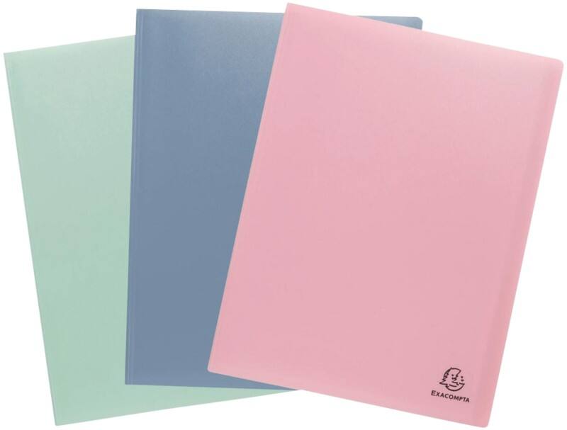 Livre de présentation Exacompta AutentiK 20 pochettes A4 Assortiment 3 unités