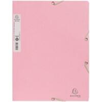 Farde à 3 rabats Exacompta AutentiK A4 Rose Carton 400 g/m²
